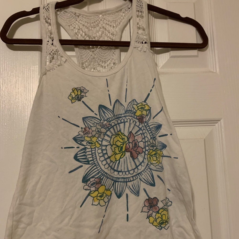 Floral graphic tank